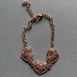 3/$10 Copper Hearts Bracelet